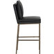Paige 44.5 inch Bravo Black Barstool